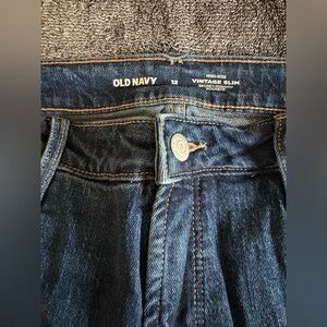 Old Navy Women's High Rise Jeans - Dark Blue